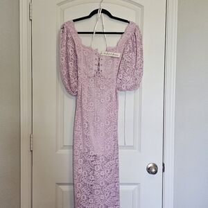 For Love & Lemons FL&L Carmela Midi Dress